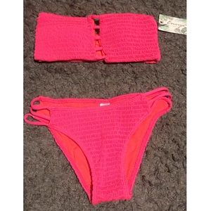 Hot pink bikini!